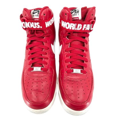 Air Force 1 High Supreme World Famous Red
