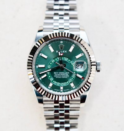 Rolex Sky-dweller 2024 Rolex Sky Dweller 42m Green Dial 336934
