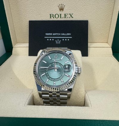 Rolex Sky-dweller 2024 Rolex Sky Dweller 42m Green Dial 336934