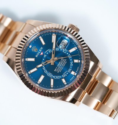 Rolex Sky-dweller 2024 Sky-dweller Green Blue Dial Rose Gold Like New