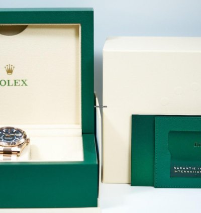 Rolex Sky-dweller 2024 Sky-dweller Green Blue Dial Rose Gold Like New