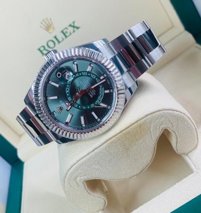 Rolex Sky-dweller 2024 Sky-dweller Green Dial Unworn 336934 Box And Papers