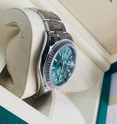 Rolex Sky-dweller 2024 Sky-dweller Green Dial Unworn 336934 Box And Papers