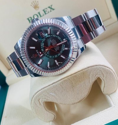 Rolex Sky-dweller 2024 Sky-dweller Green Dial Unworn 336934 Box And Papers