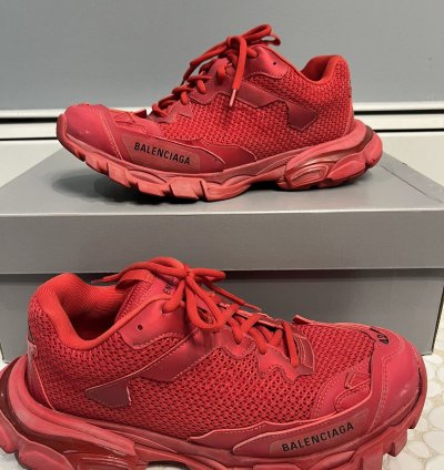 Balenciaga Track Trainer 3 Red Size 9 Us Eu 42