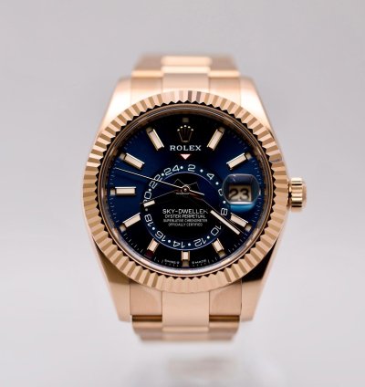 Rolex Sky-dweller 2024 Skydweller Rose Gold Blue Oyster 336935