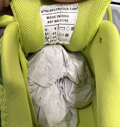 Balenciaga Track Trainer Size 10 Neon Yellow