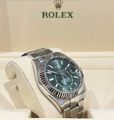 Rolex Sky-dweller 2024 Steel Sky-dweller Green Dial Unworn Box And Papers 336934