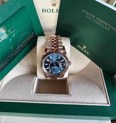 Rolex Sky-dweller 2024 Unworn Box And Papers Jubilee Bracelet Rose Gold