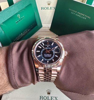 Rolex Sky-dweller 2024 Unworn Box And Papers Jubilee Bracelet Rose Gold
