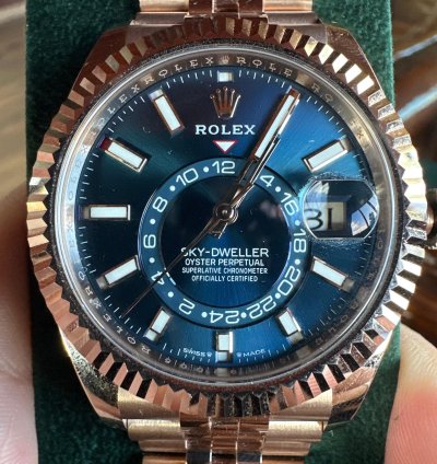 Rolex Sky-dweller 2024 Unworn Box And Papers Jubilee Bracelet Rose Gold