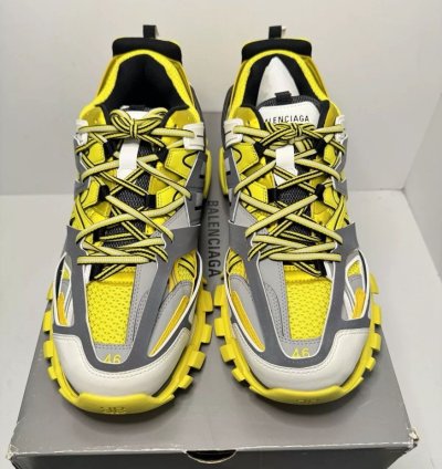 Balenciaga Track Trainer Yellow Grey New