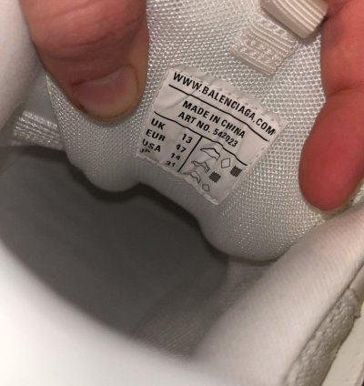 Balenciaga Track White Glow Size 47 14us New In Box