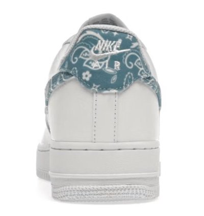 Air Force 1 Low 07 Essential White Worn Blue Paisley