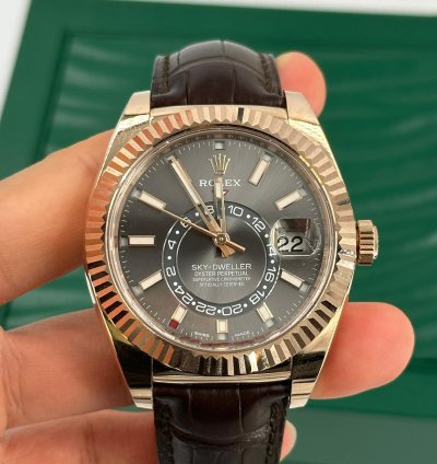 Rolex Sky-dweller 326135 Grey Indexold Card
