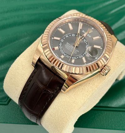 Rolex Sky-dweller 326135 Grey Indexold Card