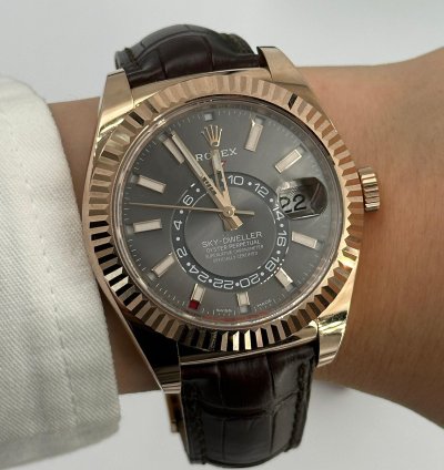 Rolex Sky-dweller 326135 Grey Indexold Card