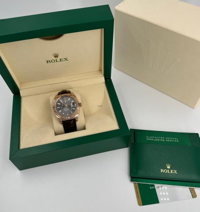 Rolex Sky-dweller 326135 Grey Indexold Card
