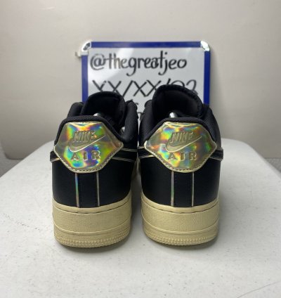 Air Force 1 Low 07 Lv8 Black Iridescent Outline