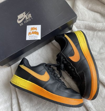 Air Force 1 Low 07 Lv8 Black Orange Peel