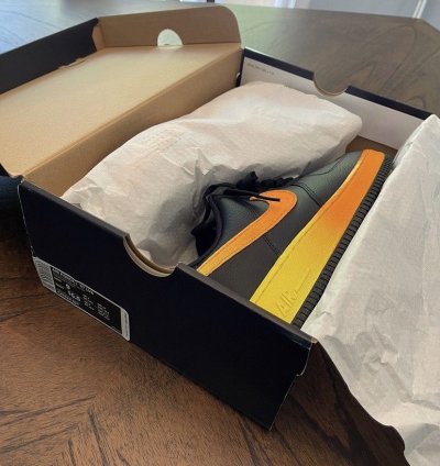 Air Force 1 Low 07 Lv8 Black Orange Peel