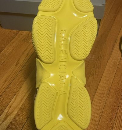 Balenciaga Triple Allover Logo Yellow Black