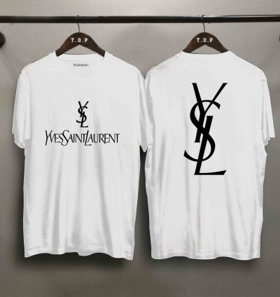 Ysl Yves Saint Laurent T-shirt Two Side Size Usa
