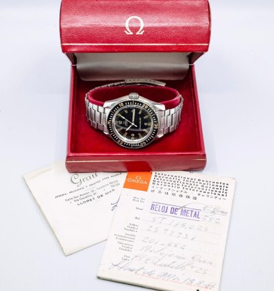 Omega Seamaster 300 Collectors Set - Bakelite Bezel Omega Flat Link Bracelet