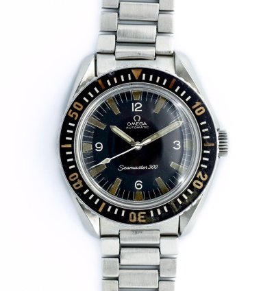 Omega Seamaster 300 Collectors Set - Bakelite Bezel Omega Flat Link Bracelet