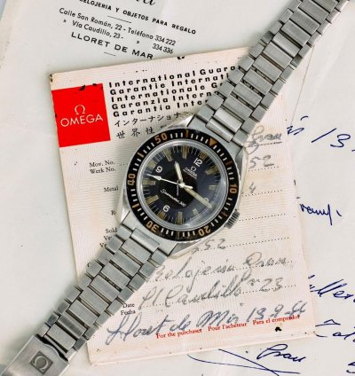 Omega Seamaster 300 Collectors Set - Bakelite Bezel Omega Flat Link Bracelet