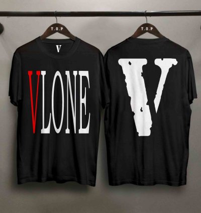 Vlone Logo T-shirt Two Side Size Usa