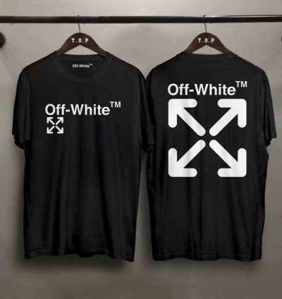 Off-white Logo T-shirt Two Side Size Usa