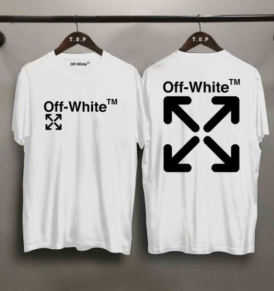 Off-white Logo T-shirt Two Side Size Usa