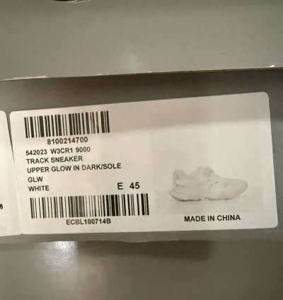 Balenciaga White Track Glow In The Dark 45