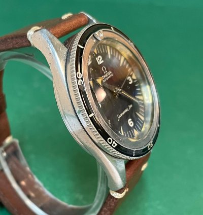 Omega Seamaster 300 Ref 2913-3 Seamaster 300 Black Dial With Leather Strap