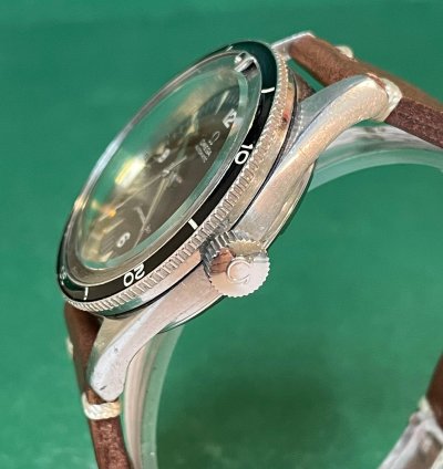 Omega Seamaster 300 Ref 2913-3 Seamaster 300 Black Dial With Leather Strap