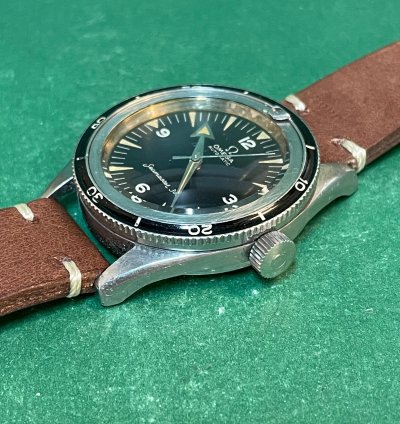 Omega Seamaster 300 Ref 2913-3 Seamaster 300 Black Dial With Leather Strap