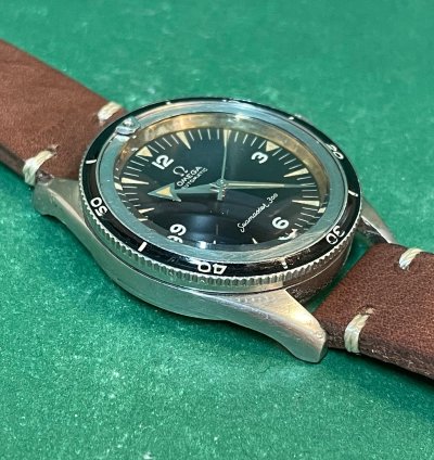 Omega Seamaster 300 Ref 2913-3 Seamaster 300 Black Dial With Leather Strap