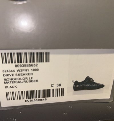 Balenciaga Womens Drive Sneaker Triple Black