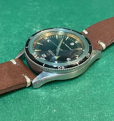 Omega Seamaster 300 Ref 2913-3 Seamaster 300 Black Dial With Leather Strap