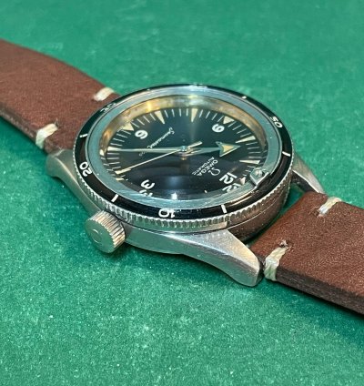 Omega Seamaster 300 Ref 2913-3 Seamaster 300 Black Dial With Leather Strap