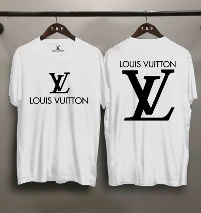 Louis Vuitton Logo T-shirt Two Side Size Usa