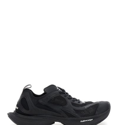 Circuit Black Sneakers With Logo On The Sole And Back In Tech Fabric Blend Man
