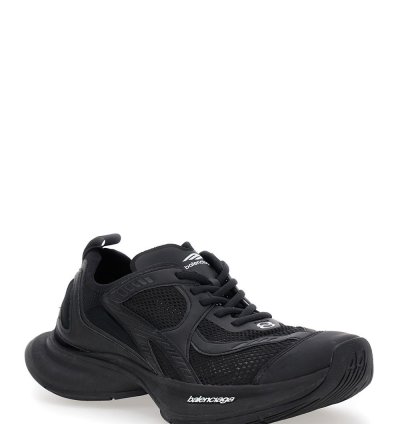 Circuit Black Sneakers With Logo On The Sole And Back In Tech Fabric Blend Man