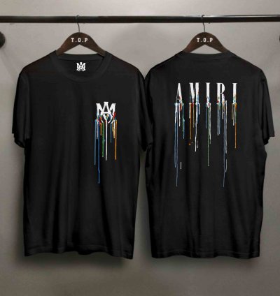 Amiri Core Pre-spring Logo T-shirt Two Side Size Usa