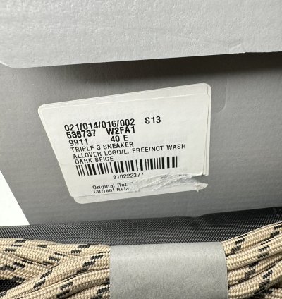 New Balenciaga Men Size 40 Triple Allover Logo Sneaker