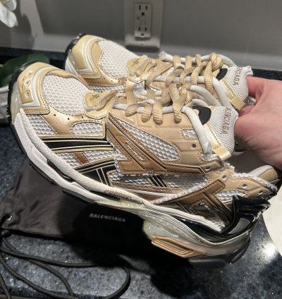 New Balenciaga Runner Track Tan White Size 42 9us