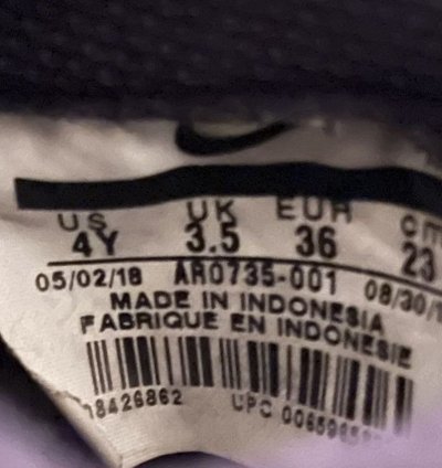 Air Force 1 Low Lv8 Gs Black Gum