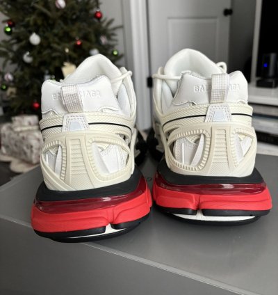 New Balenciaga Track 2 Sneaker White Red Size 46 Us 13