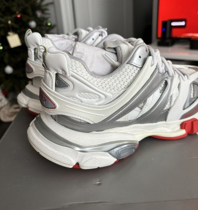 New Balenciaga Track Sneaker White Red Size 41 Us 8